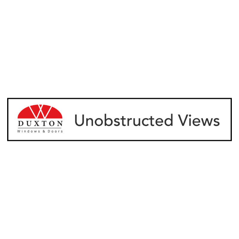 "Unobstructed Views" Vinyl Letters